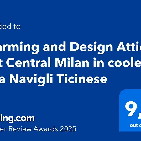 Apartment Charming And Design Attic Loft In Coolest Area Navigli Ticinese *